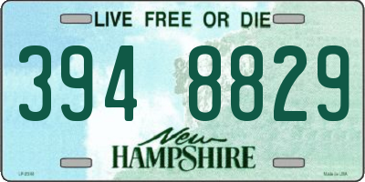 NH license plate 3948829