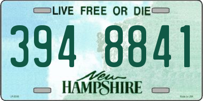 NH license plate 3948841