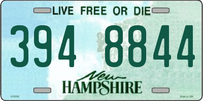 NH license plate 3948844
