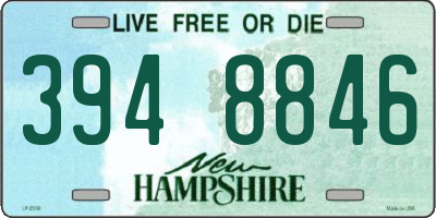 NH license plate 3948846