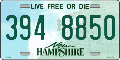NH license plate 3948850