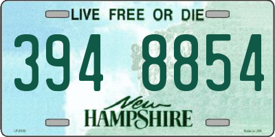 NH license plate 3948854