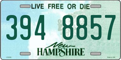 NH license plate 3948857