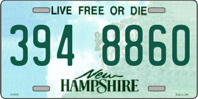 NH license plate 3948860