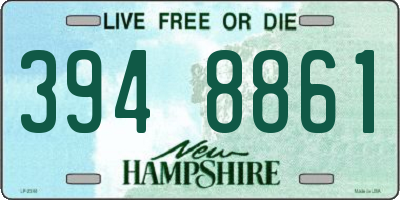 NH license plate 3948861