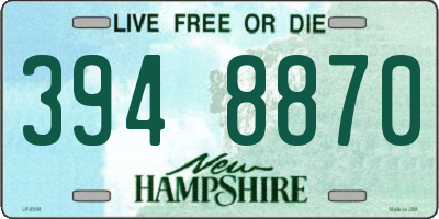 NH license plate 3948870