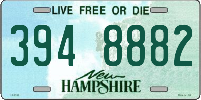 NH license plate 3948882