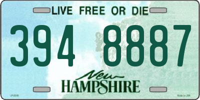 NH license plate 3948887