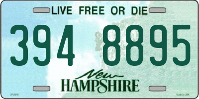 NH license plate 3948895