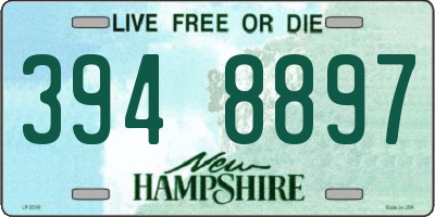 NH license plate 3948897
