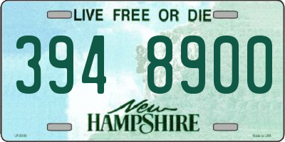 NH license plate 3948900