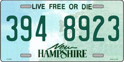 NH license plate 3948923