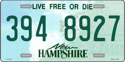 NH license plate 3948927