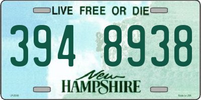 NH license plate 3948938