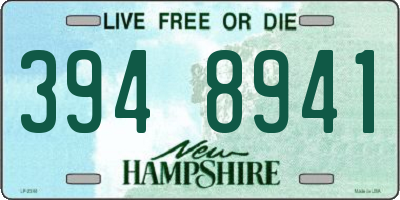NH license plate 3948941