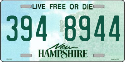 NH license plate 3948944