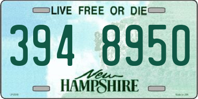 NH license plate 3948950