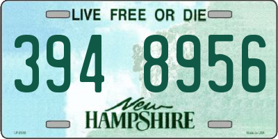 NH license plate 3948956