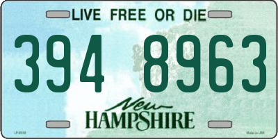 NH license plate 3948963