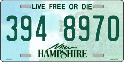 NH license plate 3948970