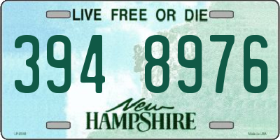 NH license plate 3948976