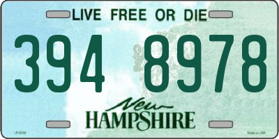 NH license plate 3948978