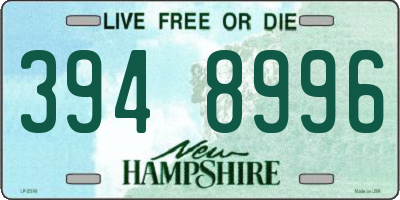 NH license plate 3948996