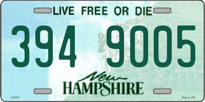 NH license plate 3949005