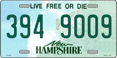 NH license plate 3949009