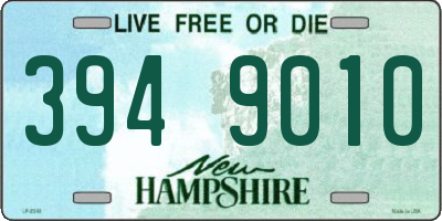 NH license plate 3949010