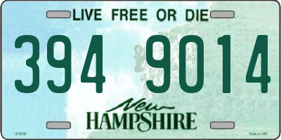 NH license plate 3949014