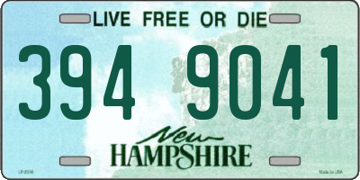 NH license plate 3949041