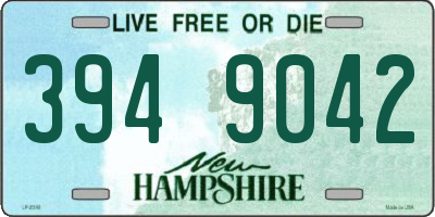 NH license plate 3949042