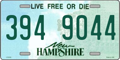 NH license plate 3949044
