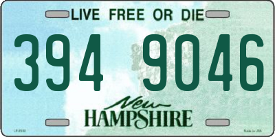 NH license plate 3949046