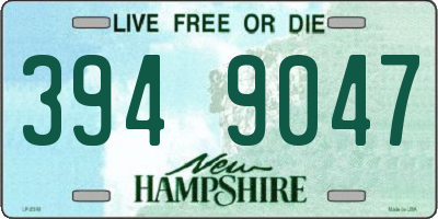 NH license plate 3949047