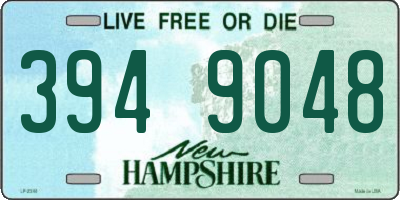 NH license plate 3949048