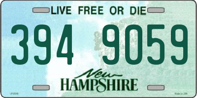 NH license plate 3949059