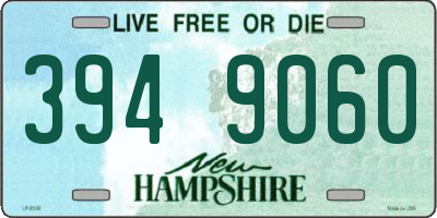 NH license plate 3949060