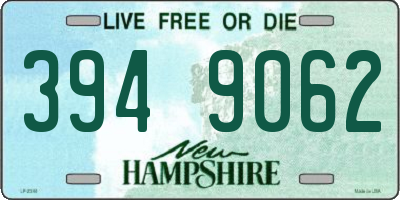 NH license plate 3949062