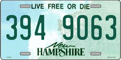 NH license plate 3949063
