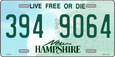 NH license plate 3949064