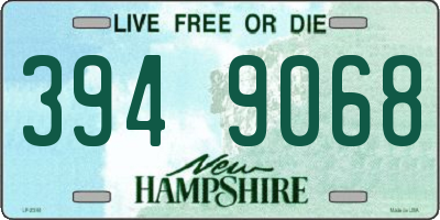 NH license plate 3949068