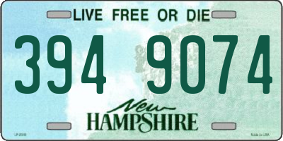 NH license plate 3949074