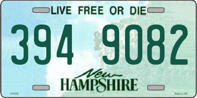 NH license plate 3949082