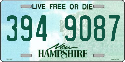 NH license plate 3949087