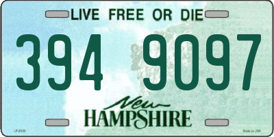 NH license plate 3949097
