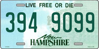 NH license plate 3949099
