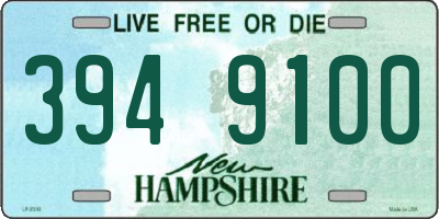 NH license plate 3949100