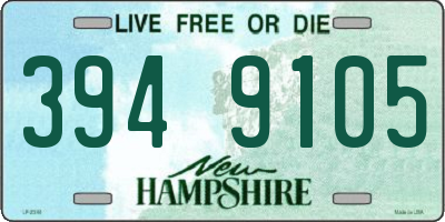 NH license plate 3949105